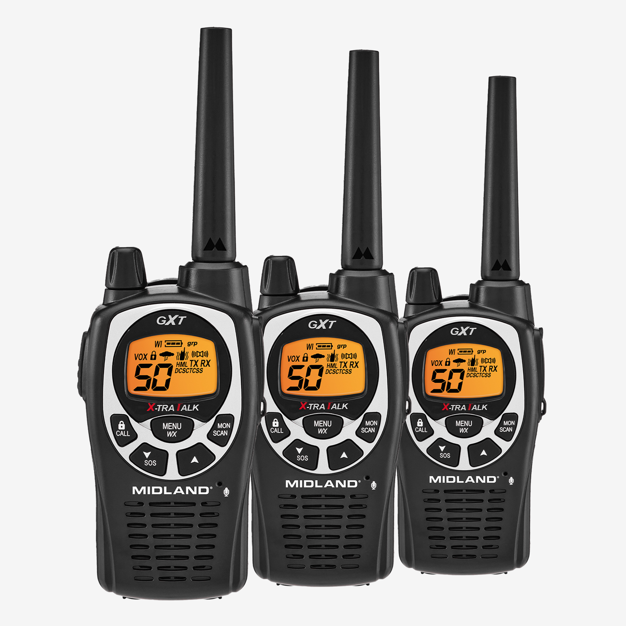 Midland GMRS Walkie Talkie 3-Pack — Model# GXT1000X3VP4